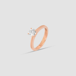 Load image into Gallery viewer, Brilliance Solitaire Ring (E VVS1 / Rose Gold)