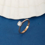 Load image into Gallery viewer, Brilliance Solitaire Ring (G VVS1 / Rose Gold)