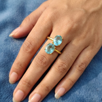 Load image into Gallery viewer, AQUA DUO RING