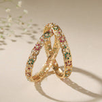 Load image into Gallery viewer, FLOWER MOTIFS BANGLE