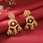 Load image into Gallery viewer, Red Kundan Earring