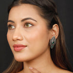 Load image into Gallery viewer, Green Petal Dangle