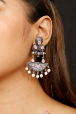 Load image into Gallery viewer, Pink Mist Danglers