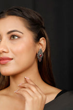 Load image into Gallery viewer, Red Petal Dangle