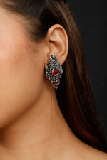 Load image into Gallery viewer, Red Petal Dangle