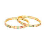 Load image into Gallery viewer, RUBY EMERALD BANGLE