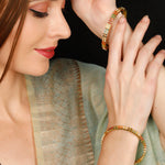 Load image into Gallery viewer, RUBY EMERALD BANGLE