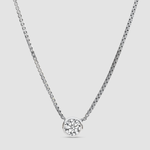 Load image into Gallery viewer, Graceful Sparkle Everyday Pendant (White Gold)