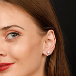 Load image into Gallery viewer, Spark Diamond Studs (Rose Gold)