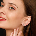 Load image into Gallery viewer, Spark Diamond Studs (Rose Gold)