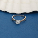 Load image into Gallery viewer, Eternal Grace Love Band (F VS2 / White Gold)