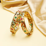 Load image into Gallery viewer, GOLDEN EVIL EYE BANGLES