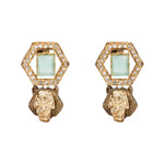 Load image into Gallery viewer, EMERALD OPEN POLKI SET