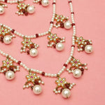 Load image into Gallery viewer, PEARL CASCADE STAR MOTIFS