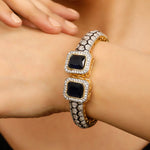 Load image into Gallery viewer, SAPPHIRE POLKI BRACELET
