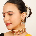 Load image into Gallery viewer, FLORAL GEMSTONE NECKLACE