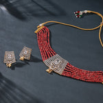 Load image into Gallery viewer, Ruby beads choker