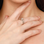 Load image into Gallery viewer, Triumphant Trillion Diamond Band (G VS2 / White Gold)