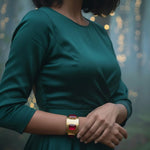 Load image into Gallery viewer, CRIMSON RADIANCE GOLD BRACELET