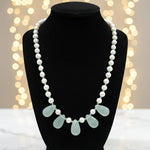 Load image into Gallery viewer, PEARL GREEN DROP NECKLINE