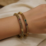 Load image into Gallery viewer, JADAU RUSTIC STONE BANGLES