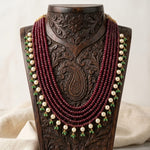 Load image into Gallery viewer, SCARLET PEARL DROP NECKLACE