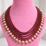 Load image into Gallery viewer, SCARLET PEARL DROP NECKLACE