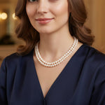 Load image into Gallery viewer, Graceful Ivory Pearl Neckpiece