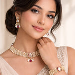 Load image into Gallery viewer, SOLITAIRE KUNDAN SET