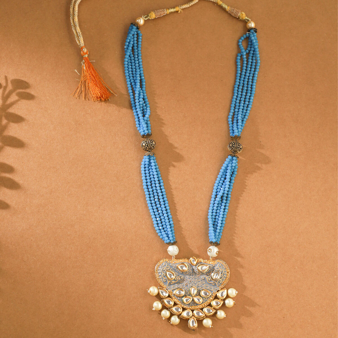 Blue Moti Pendant