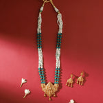 Load image into Gallery viewer, White Moti Pendant Set
