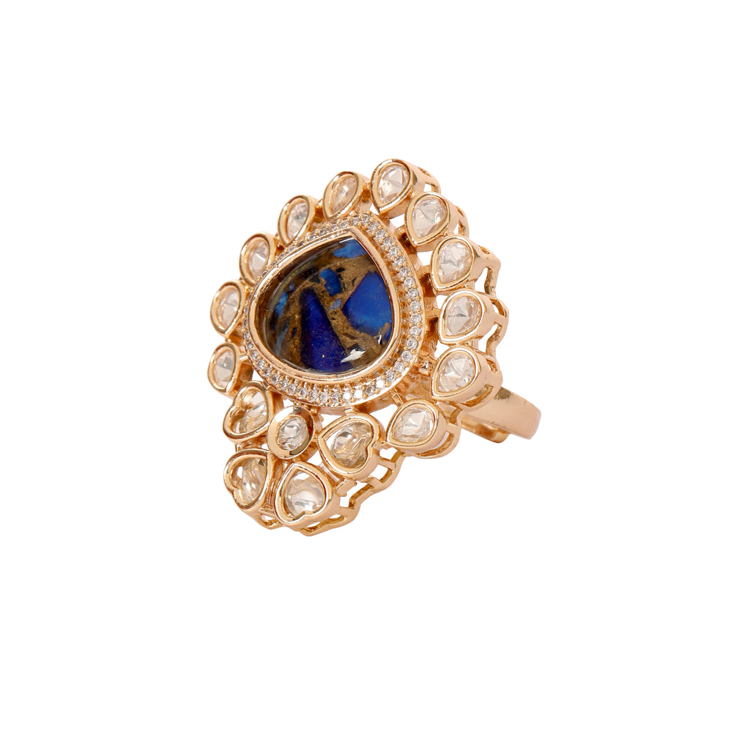 BLUE COCKTAIL RING