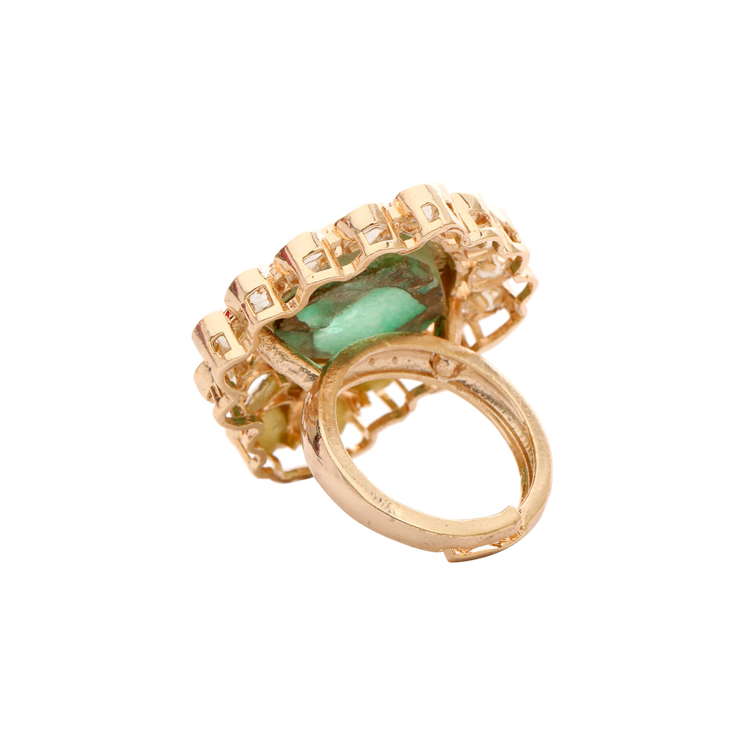 GREEN COCKTAIL RING