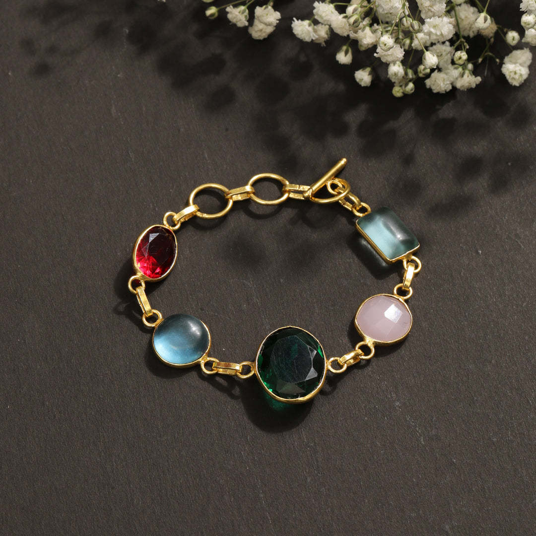 GEMSTONES CHARM BRACELET