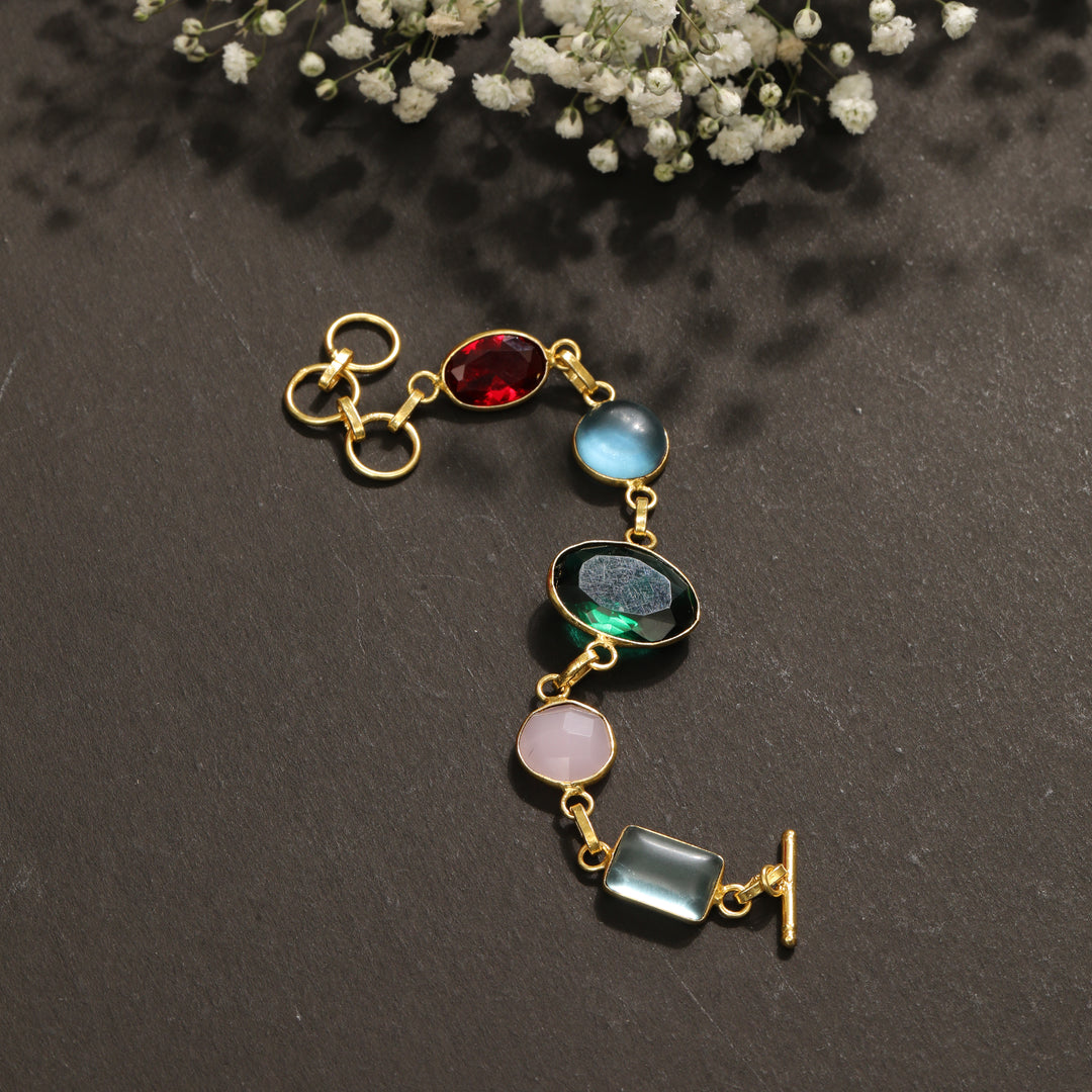 GEMSTONES CHARM BRACELET