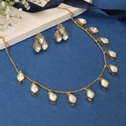 POLKI DEWDROP NECKLINE