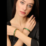 Load image into Gallery viewer, PRINCESS EMERALD BANGLE