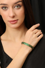 Load image into Gallery viewer, PRINCESS EMERALD BANGLE
