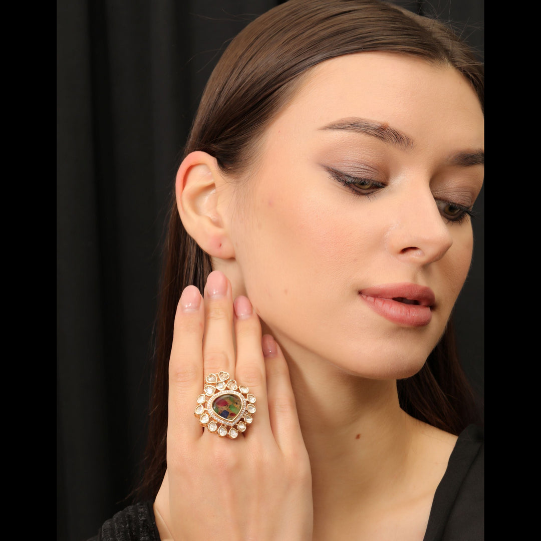 RAINBOW COCKTAIL RING