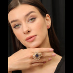 Load image into Gallery viewer, BLUE COCKTAIL RING