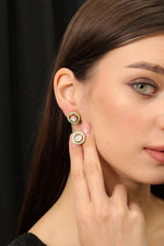 Load image into Gallery viewer, EMERALD ESSENCE STUDS