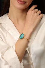 Load image into Gallery viewer, AQUA OVAL BRACELET