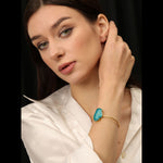 Load image into Gallery viewer, AQUA OVAL BRACELET
