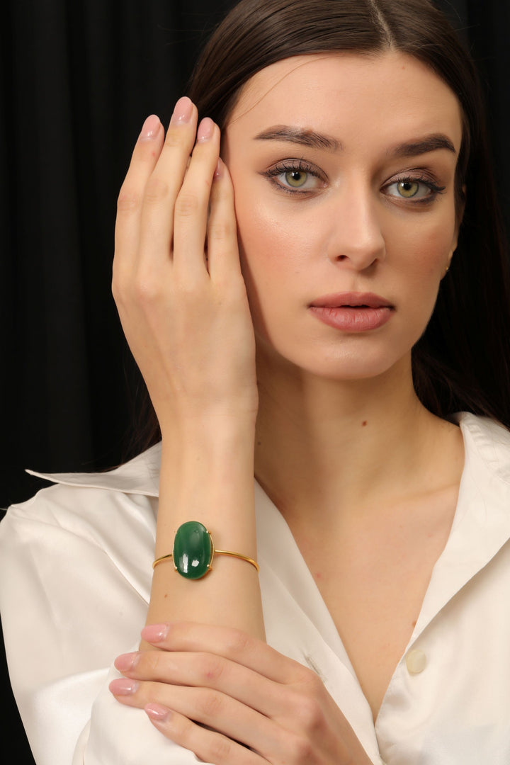 Emerald Oval Bracelet