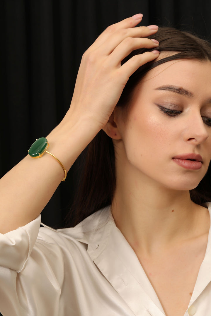 Emerald Oval Bracelet