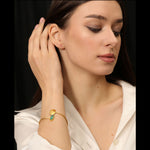 Load image into Gallery viewer, EMERALD OVAL BRACELET