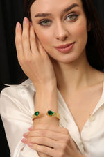 Load image into Gallery viewer, Golden Emerald Kada