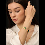 Load image into Gallery viewer, Golden Emerald Kada