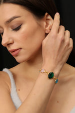 Load image into Gallery viewer, GEMSTONES CHARM BRACELET