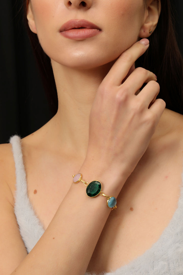 GEMSTONES CHARM BRACELET